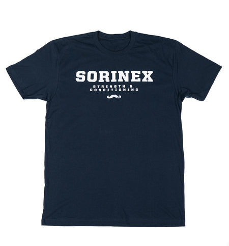 Sorinex Strength and Conditioning Tee - Navy/White